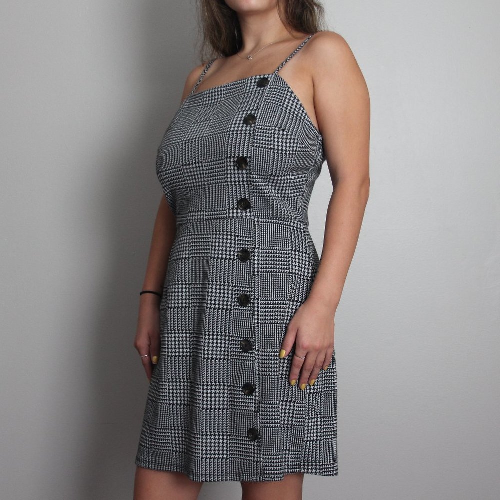 Black and White Checkered Dress